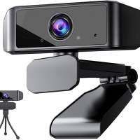 Webcam X-Kim Full HD 1080P avec microphone, caméra Web USB pour ordinateur, webcam en streaming pour ordinateur portable / ordin