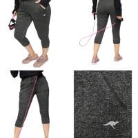 KangaROOS pantalon 3/4 pantalon de jogging femme gris