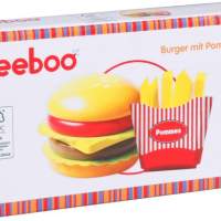Beeboo Kitchen Burger with fries, 14 parts