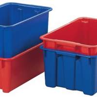 Stack and nest container 60l PP blue L.650xW.450xH.280mm stackable