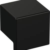HEWI furniture knob 547.32B4 polyamide deep black matt