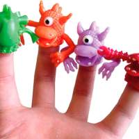 Finger Monster farblich sortier im Display mit 72 Stück