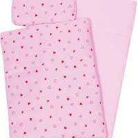 Doll bedding pink 41x31x5cm, 1 set