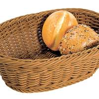 Bread/fruit basket brown oval 32.5, 1 piece