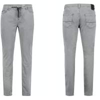 Pantalon jeans homme Sublevel vintage gris assorti